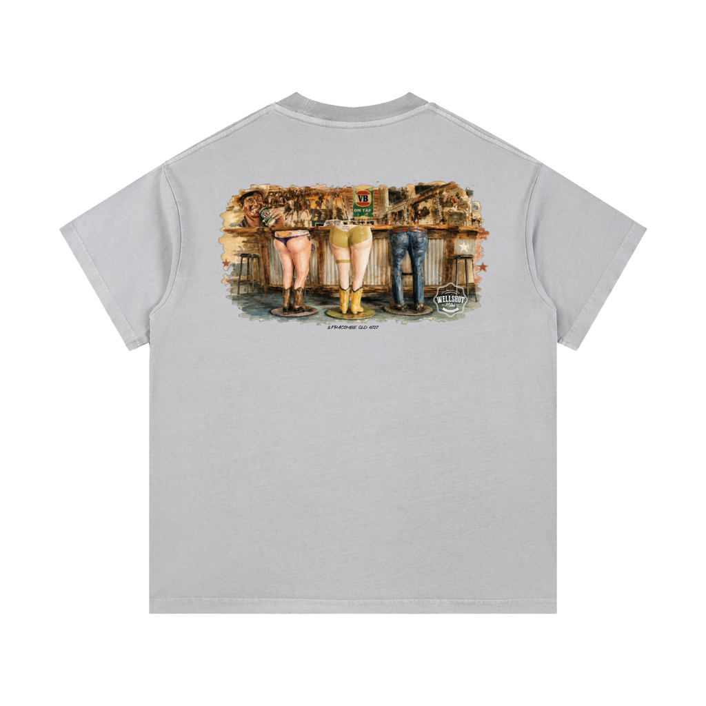 Wellshot Bum Chairs Vintage Wash Cotton T-Shirt